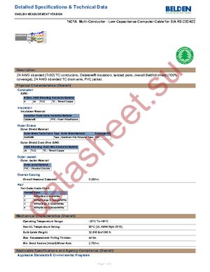 1421A 0601000 datasheet  